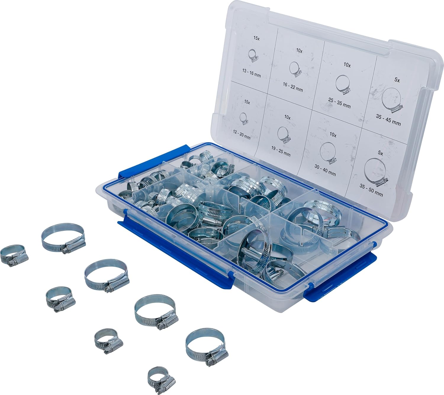 BGS 9547 Hose Clamps Assortment 80 Pieces