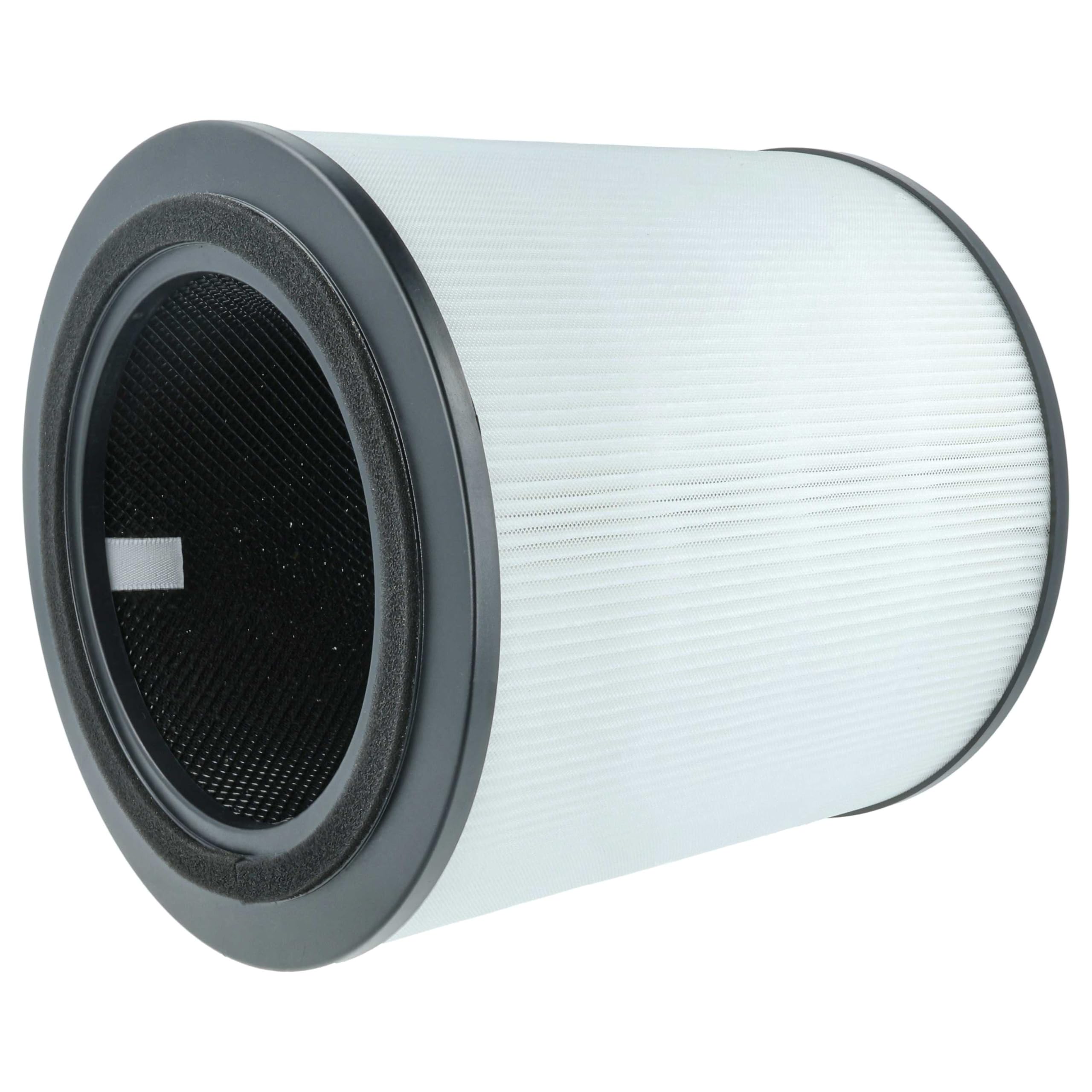 vhbw 4 x filtr z węglem aktywnym kompatybilny z oczyszczaczem powietrza Bosch Air 4000 – filtr powietrza H13, czarno-biały