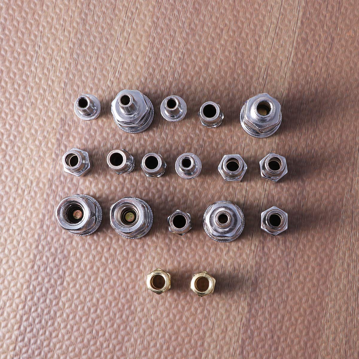 18 Pcs Compresseur Raccord Accouplements Connecteur Kit De Joint 1/4 Pouce Conduite d'air Tuyau Relâche Mâle Femelle Outil À Air