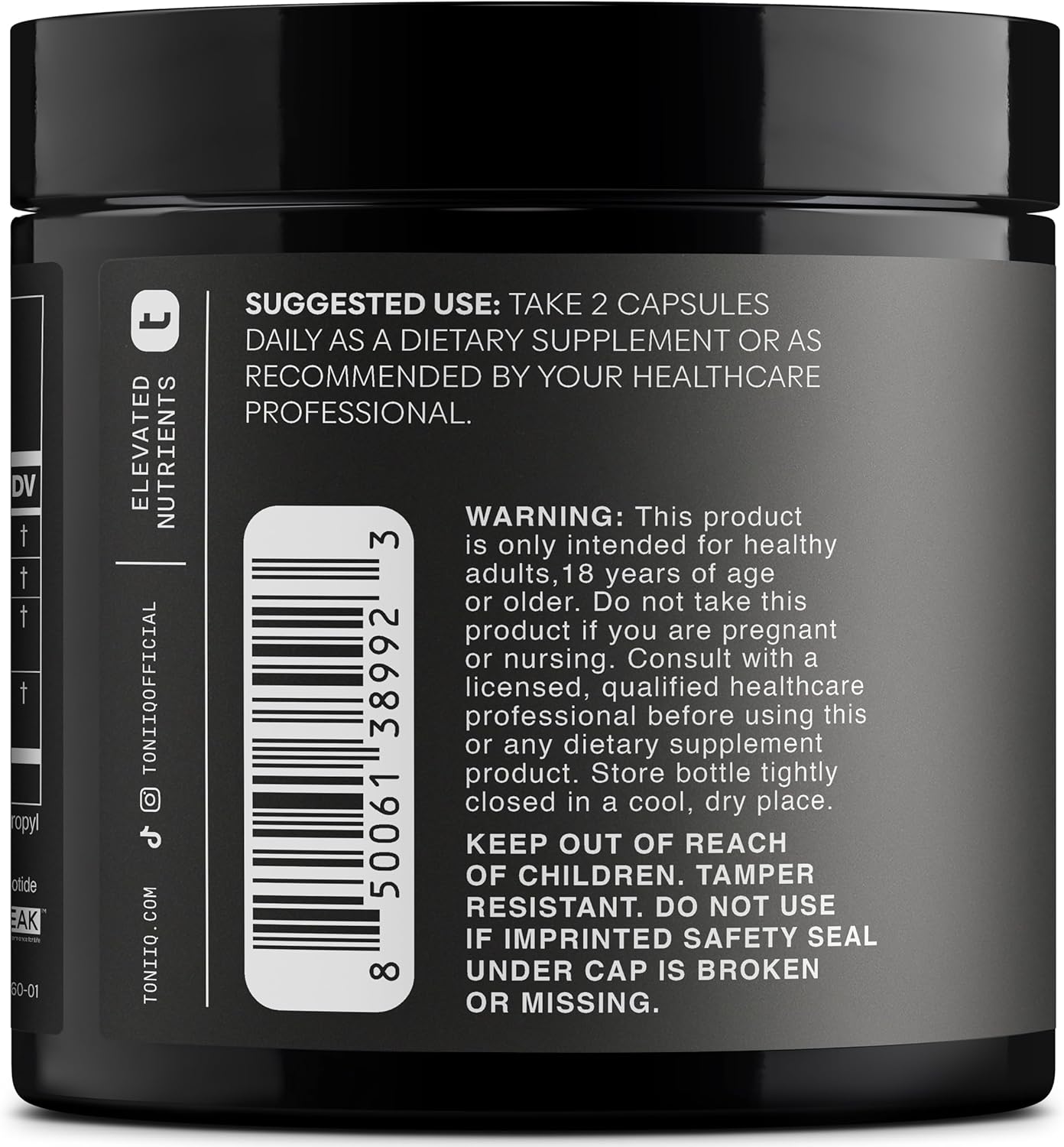 Toniiq NMNH Supplement – Ultra High Potency 1,000mg Complex with Clinically Studied Uthpeak™ NMNH, Resveratrol, Quercetin & TMG – Highly Purified – Third-Party Lab Tested – 60 Capsules - Image 3