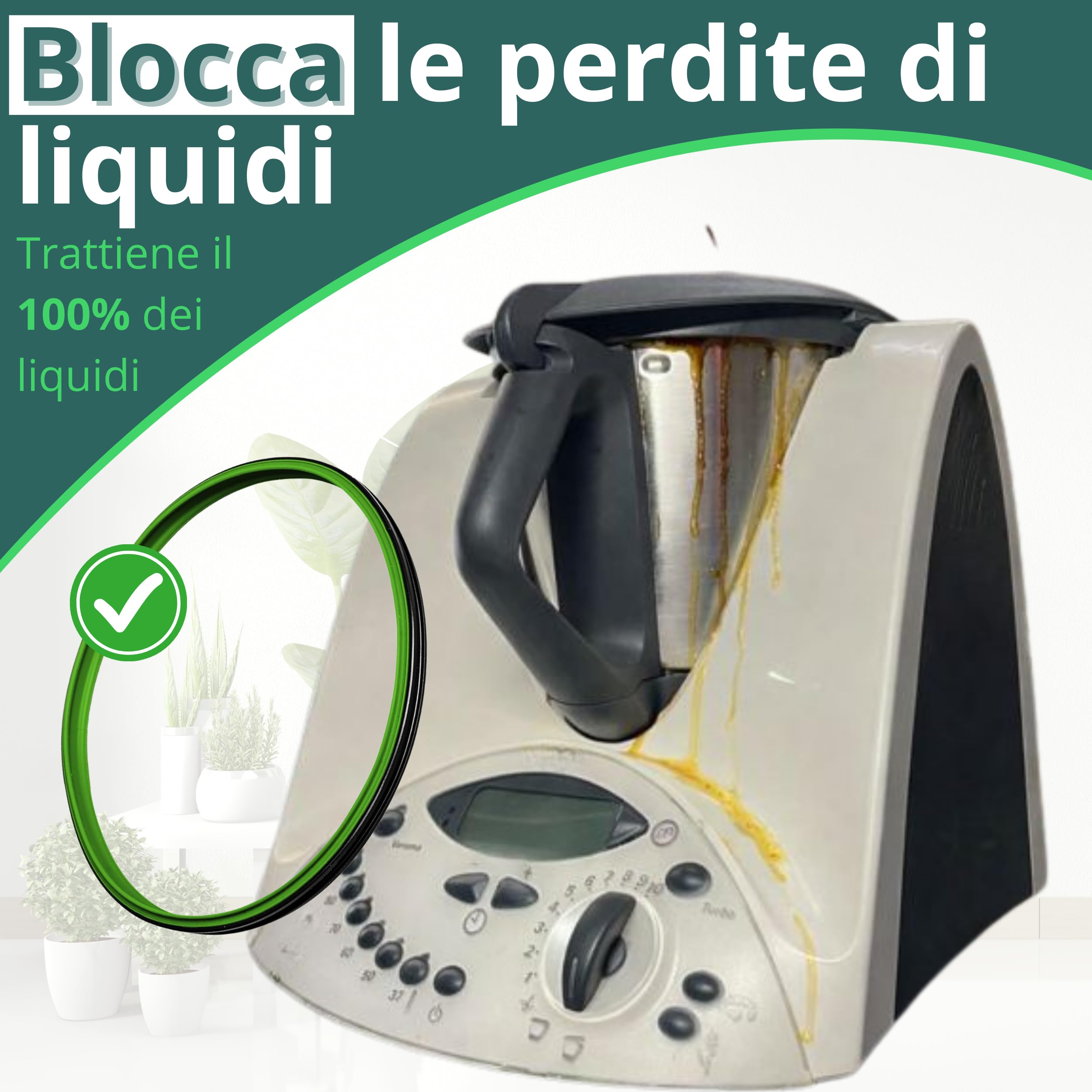 NAMAI - Guarnizione Bimby TM31, Materiale in Silicone Resistente, Ricambio 100% Compatibile, Accessori Bimby TM31, Facile da Installare (Guarnizione TM31) - 5