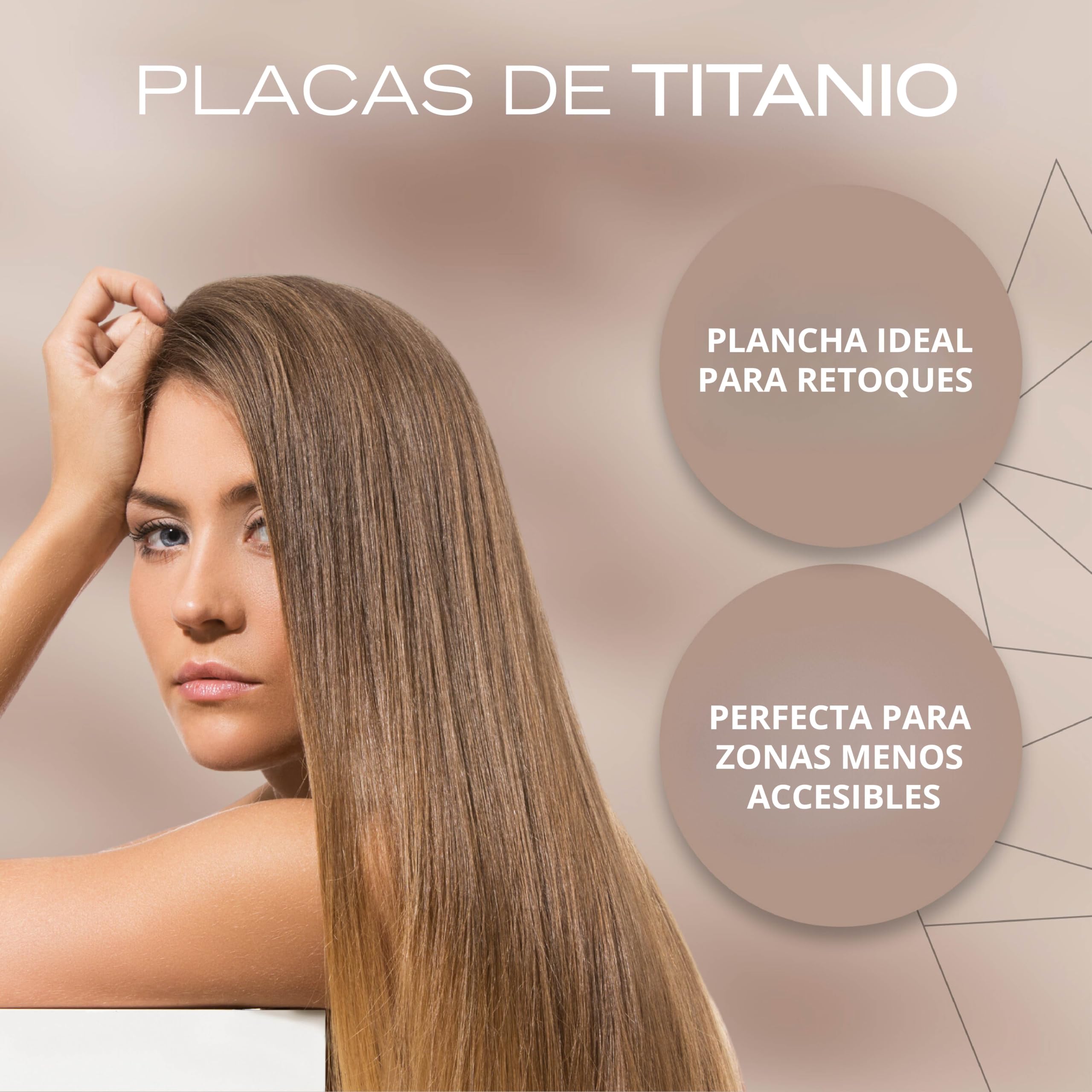 Corioliss Mini Plancha Pelo C-Slim | Pelo Corto Profesional | Placas Titanio | Perfecta para Flequillo y Ondas | Funda de Viaje incluida | Black