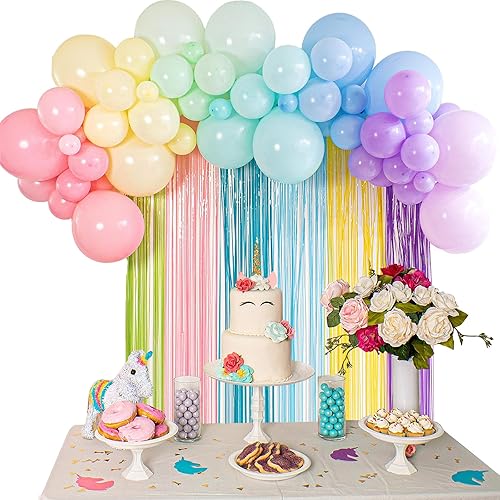 Miniatura 5 de Globos de látex para fiesta, colores macarrones, 12 pulgadas, de grosor, globos de arco iris de cumpleaños, 100 unidades, para fiestas de niños,