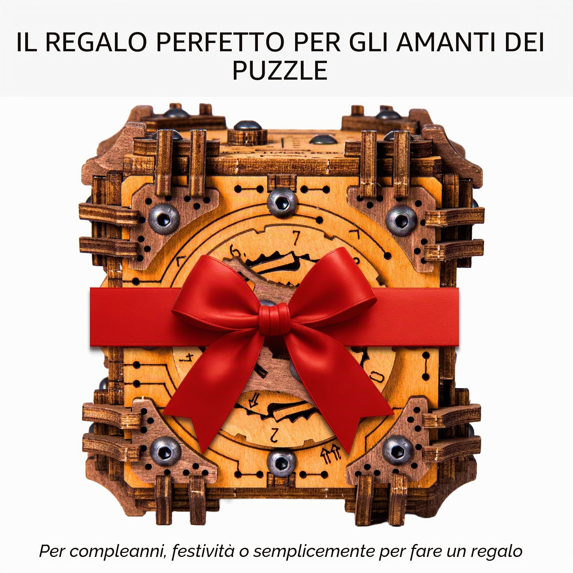 Modello 3D in Legno - Escape Puzzle Box - Tesseract's Secret