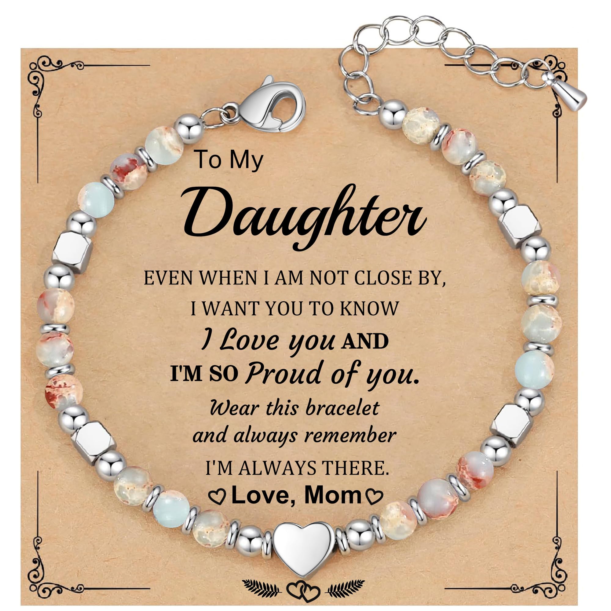 Best Friend Bracelet Gifts for Women Sister Bestie, Christmas Gift for Teens Mom Daughter Granddaughter Birthday Gift for Her Stocking Stuffers