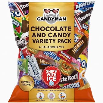 CANDYMAN 1 LB Assorted Chocolate Candy, Bulk Candy Variety Pack