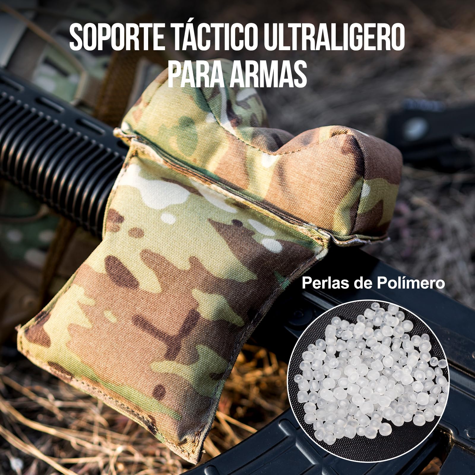OneTigris Cojín para armas, cojín delantero relleno, bolsa de descanso para caza al aire libre, campo de tiro, deportes de tiro, práctica de tiro
