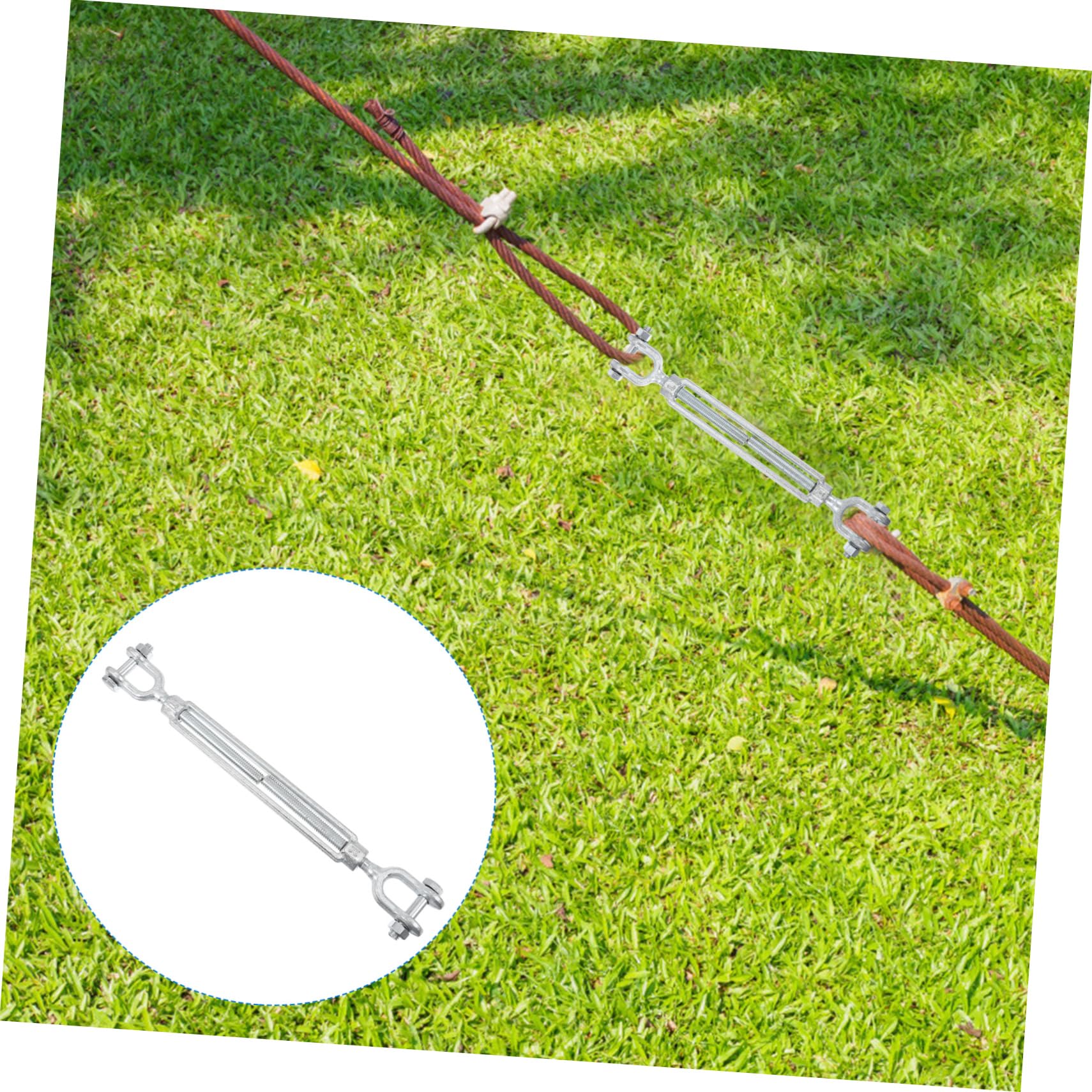 Zerodeko 2 Piezas Tensor de Mandíbula al Cuerdas Fijación de Cables y Alambres Jardinería y Construcción