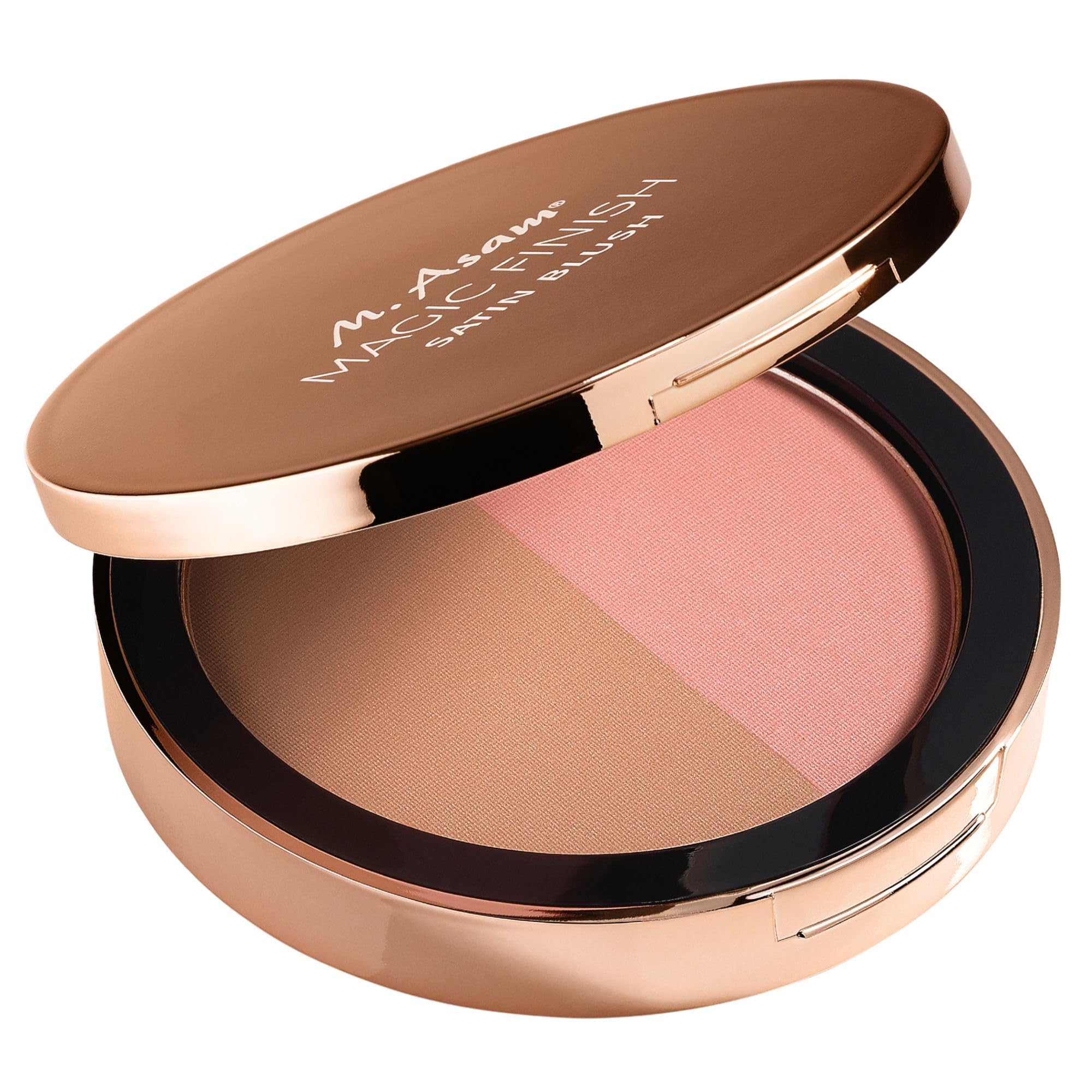 M. Asam Magic Finish Satin Blush Dark Honey & Nude Flush (0.14 Oz) – Make-Up Powder Blush For A Fresh & Radiant Look With Hyaluronic Acid & Ultra-Fine Color Pigments For Fuller Looking Cheeks