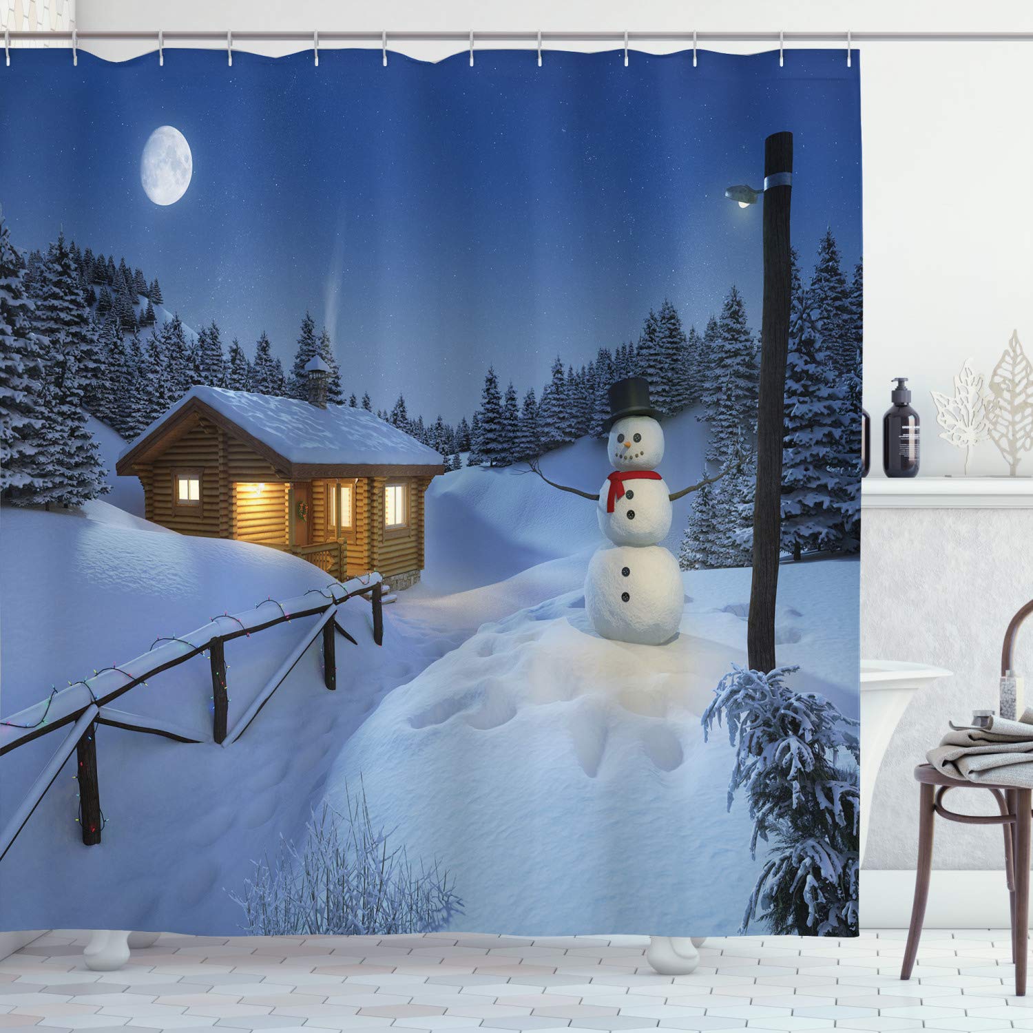 Cabin Shower Curtains Curtains & Drapes