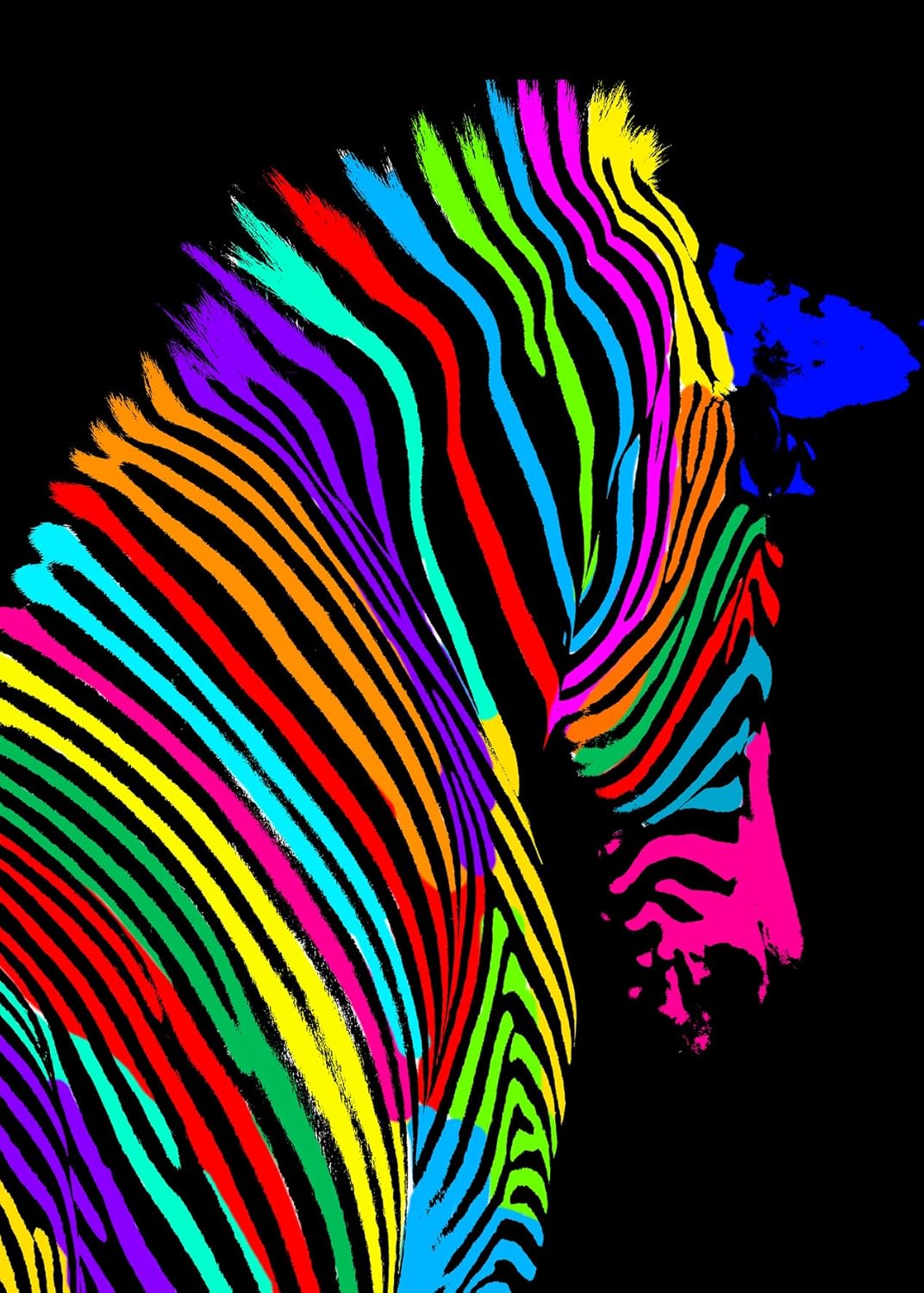 Artis 609173 Glassart Glass Zebra Pop Art Print 45 x 65 cm