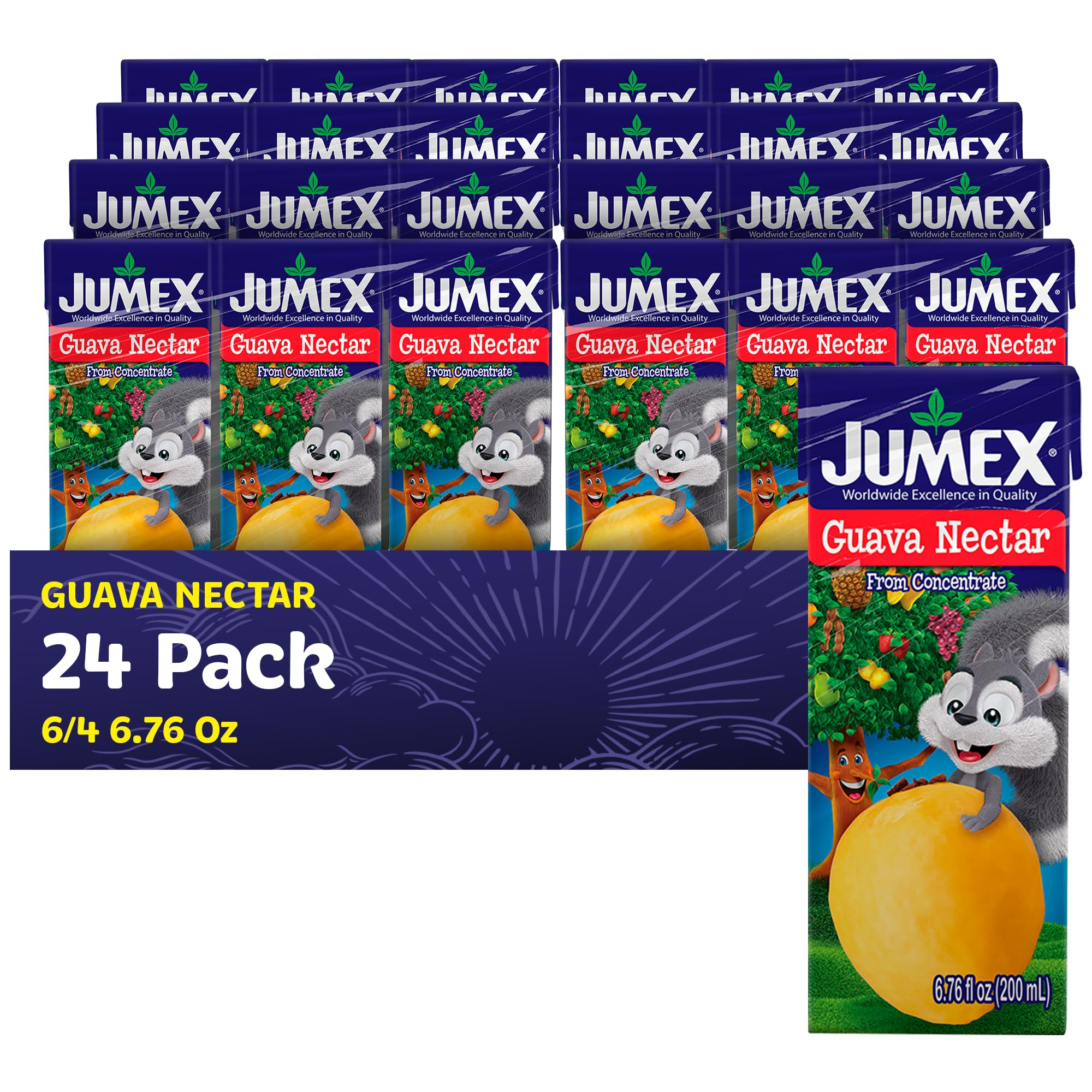 Jumex Guava Nectar, 6.76 Fl Oz Recyclable Box | Three-Pack (Pack of 8, 24 Total)