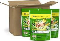 Vista 4 de Gain flings! Liquid Laundry Detergent Soap Pacs, HE Compatible, 3 Bag Value Pack, 111 Count, Long Lasting Scent, Original Scent