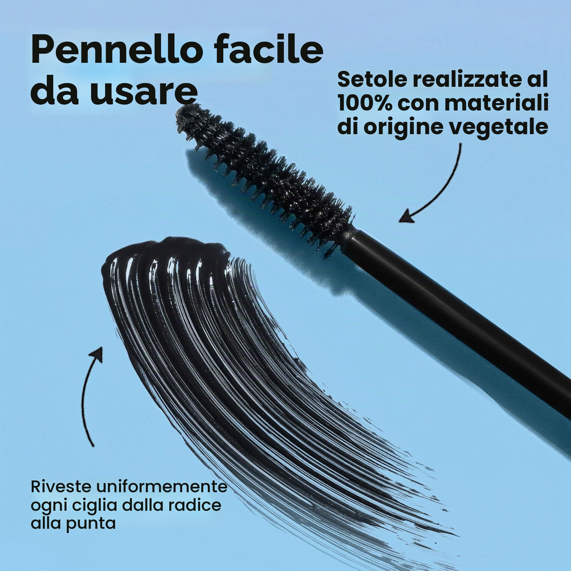 Almay Length & Lift Mascara, 10 Blackest Black, 1 Count | Mascara nutriente e allungante che solleva e definisce le ciglia senza grumi. Ipoallergenico.