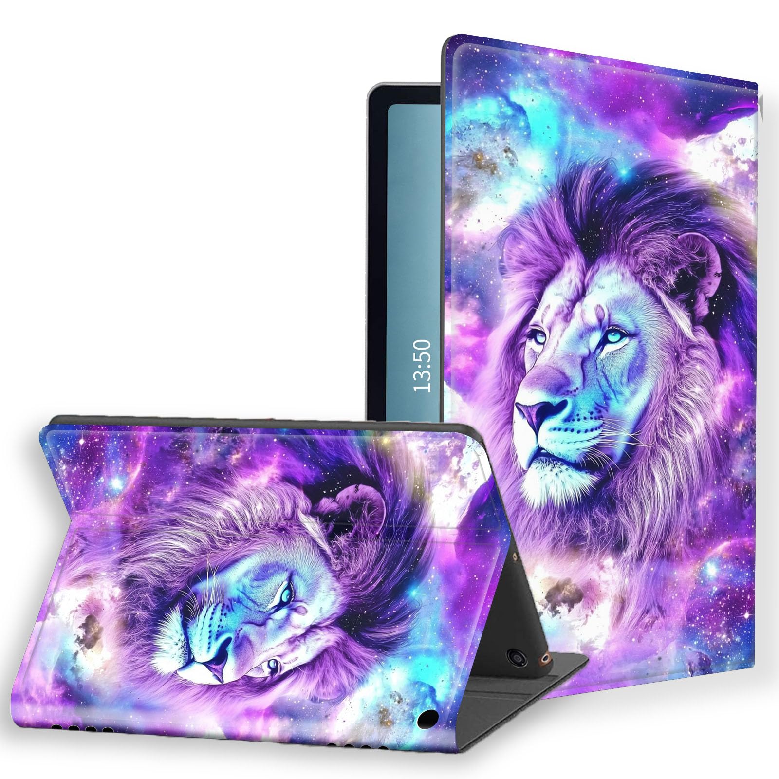 KUJKBFWJ for Samsung Galaxy Tab S9 2023 11'' PU Leather Tablet Cover, Slim Folio Stand Hard PC Back Shell Smart Tablet Case Cover, for Model SM-X710/