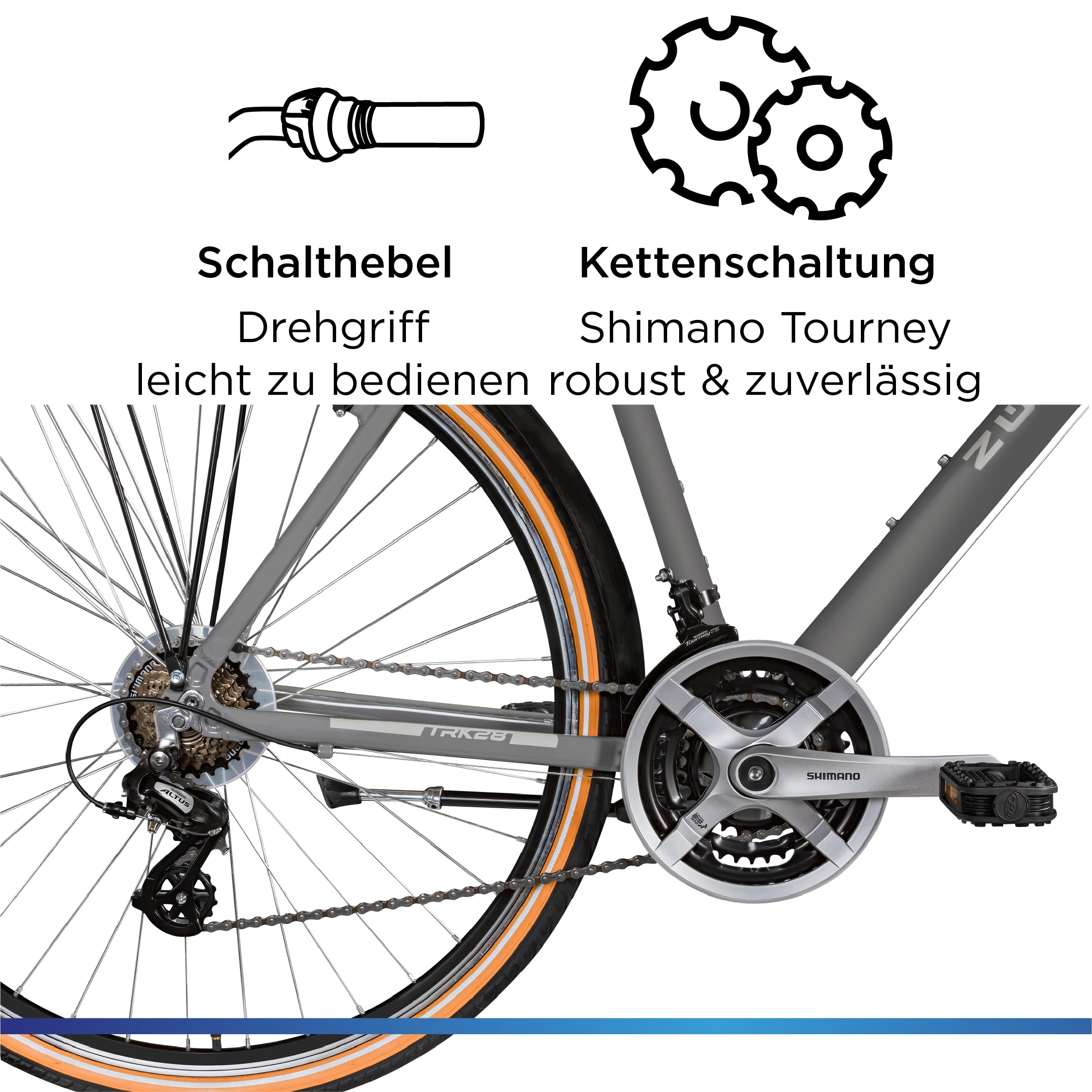 ZÜNDAPP T700 Trekkingrad 28 Zoll 21 Gang StVZO Damen Herren Fahrrad