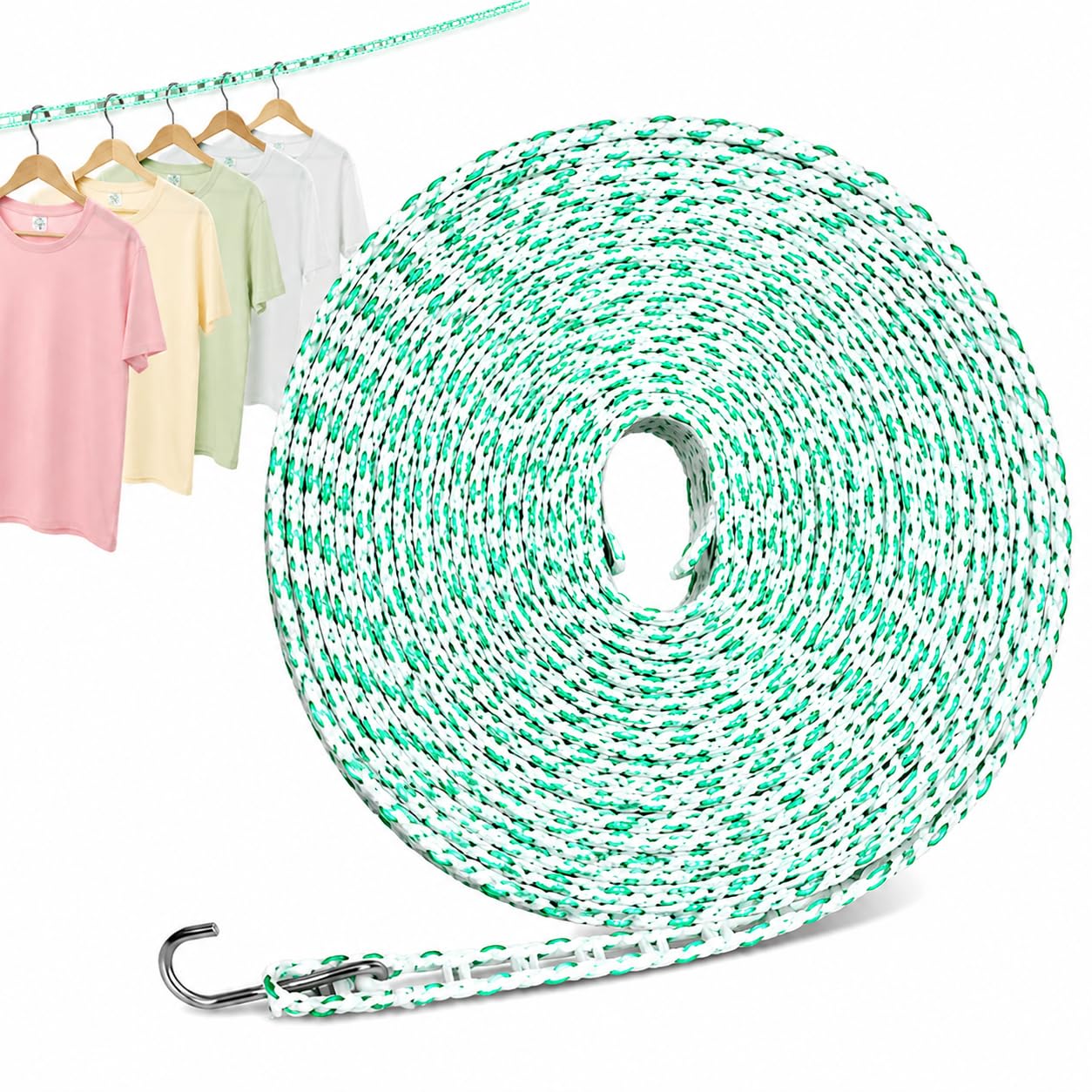 10m Clothesline, Heavy Duty Water Resistant Washing Line, Holds 5kg