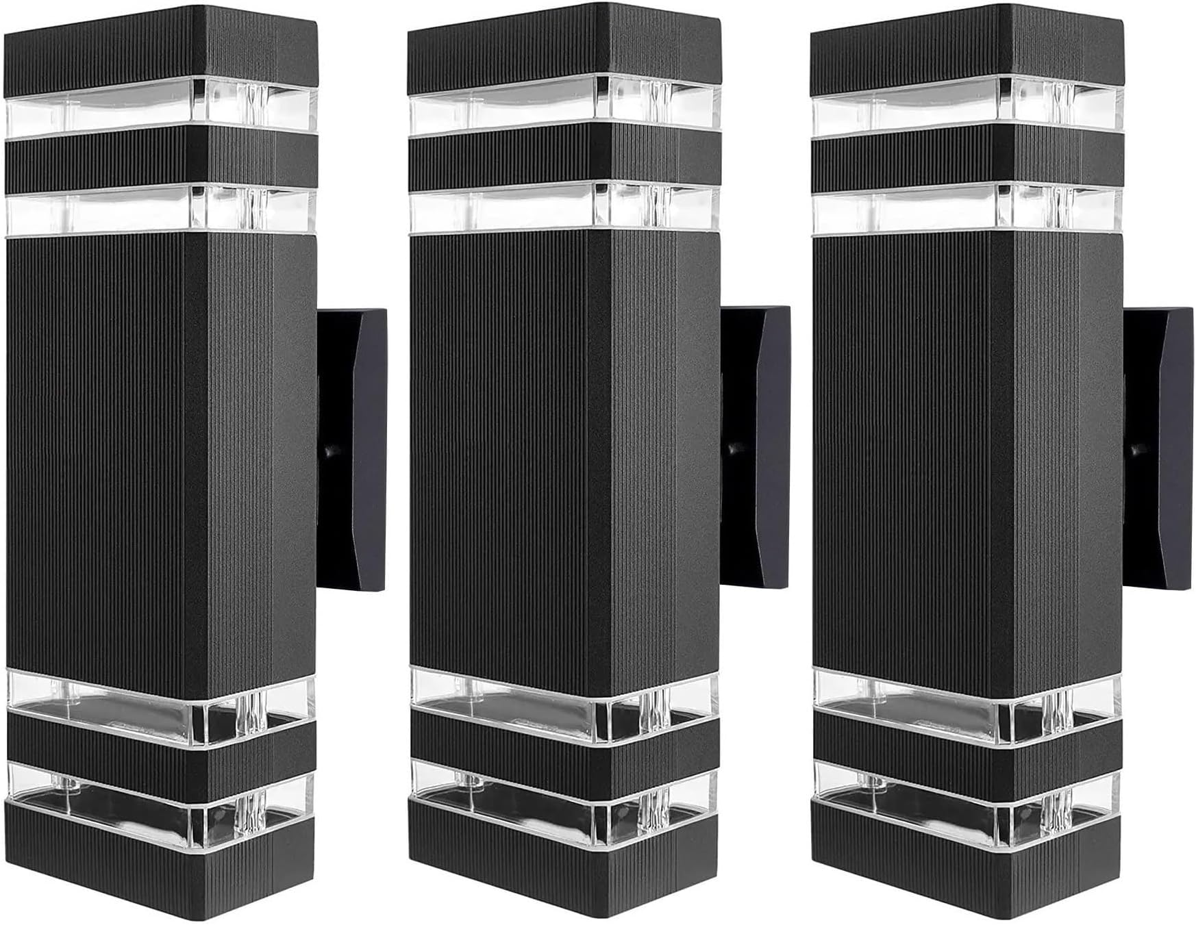 RETRELMP Outdoor Wall Lights, LED Square Modern Porch Lighting Fixtures ...