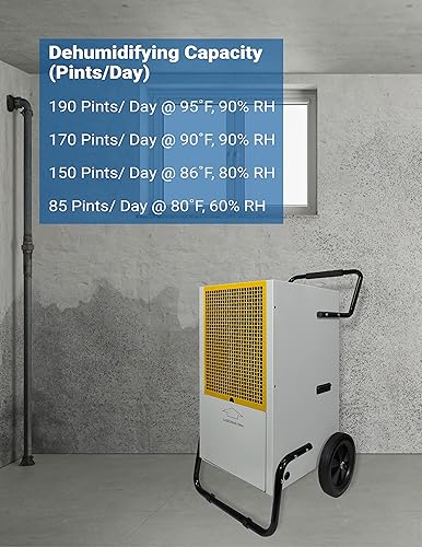 Miniatura 4 de Royal Sovereign Deshumidificador comercial de 160 pintas con bomba de purga automática (RDHC-150P)