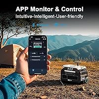 Vista 5 de Estación de energía portátil IEE P3200 de 3200 W, generador solar de 2048 Wh, carga de CA de 1800 W y carga solar de 1000 W, estación de energía