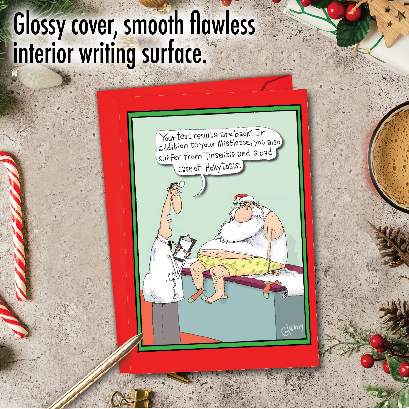 Amazon.com : 1874 Santa Doctor Visit Unique Hilariousous Christmas Greeting Card with Envelope : Greeting Cards : Office Products amazon-com-1874-santa-doctor-visit-unique-hilariousous-christmas-greeting-card-with-envelope-greeting-cards-office-products