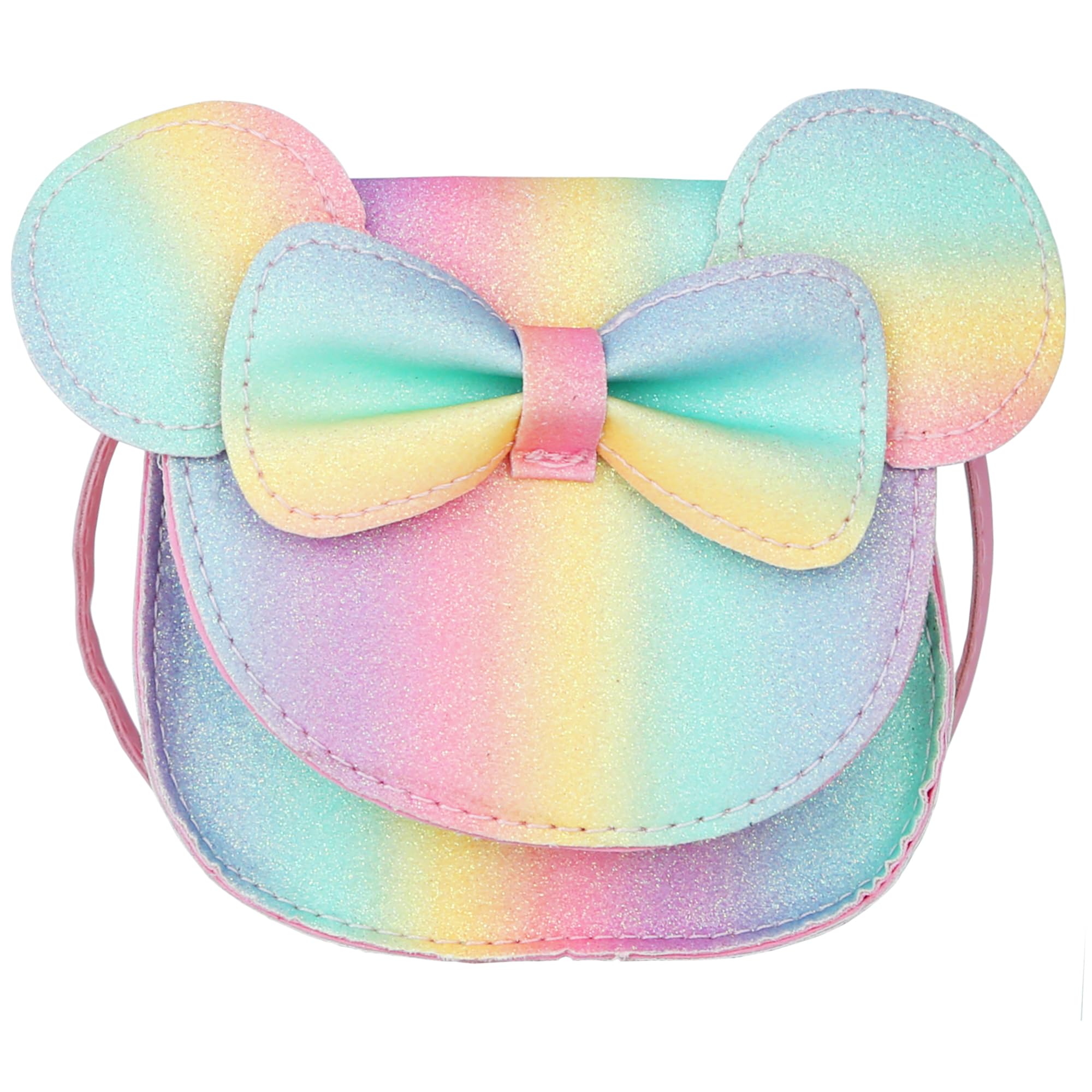 LoveWLC Cartoon Little Mouse Ear Bow Kids Crossbody Purse,Adorable Mouse Purse