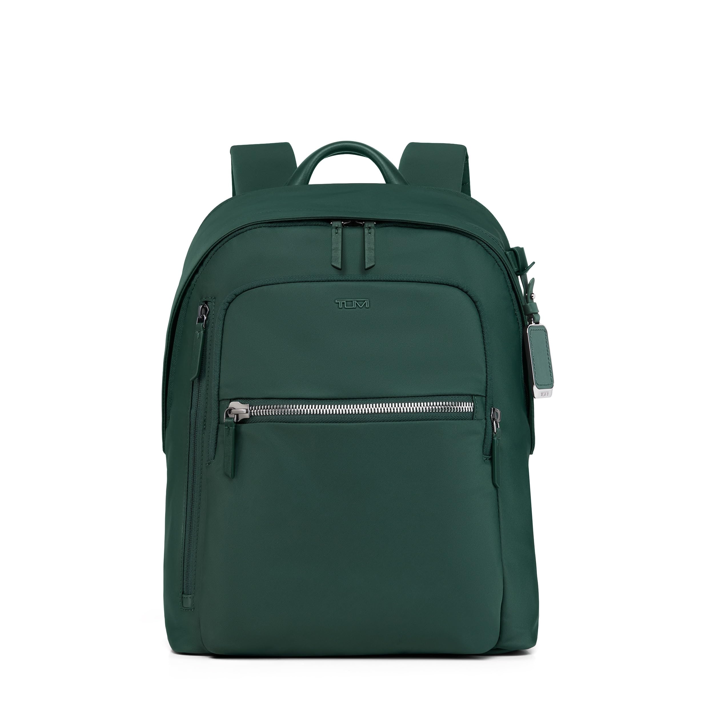 Tumi Unisex Halsey Backpack, Alpine Green, One Size | Travel Backpack, for Business, Fashion, Commute, Holds Up to 14" Screens, Nylon, Multiple Pockets, Key Leash, TUMI Tracer
