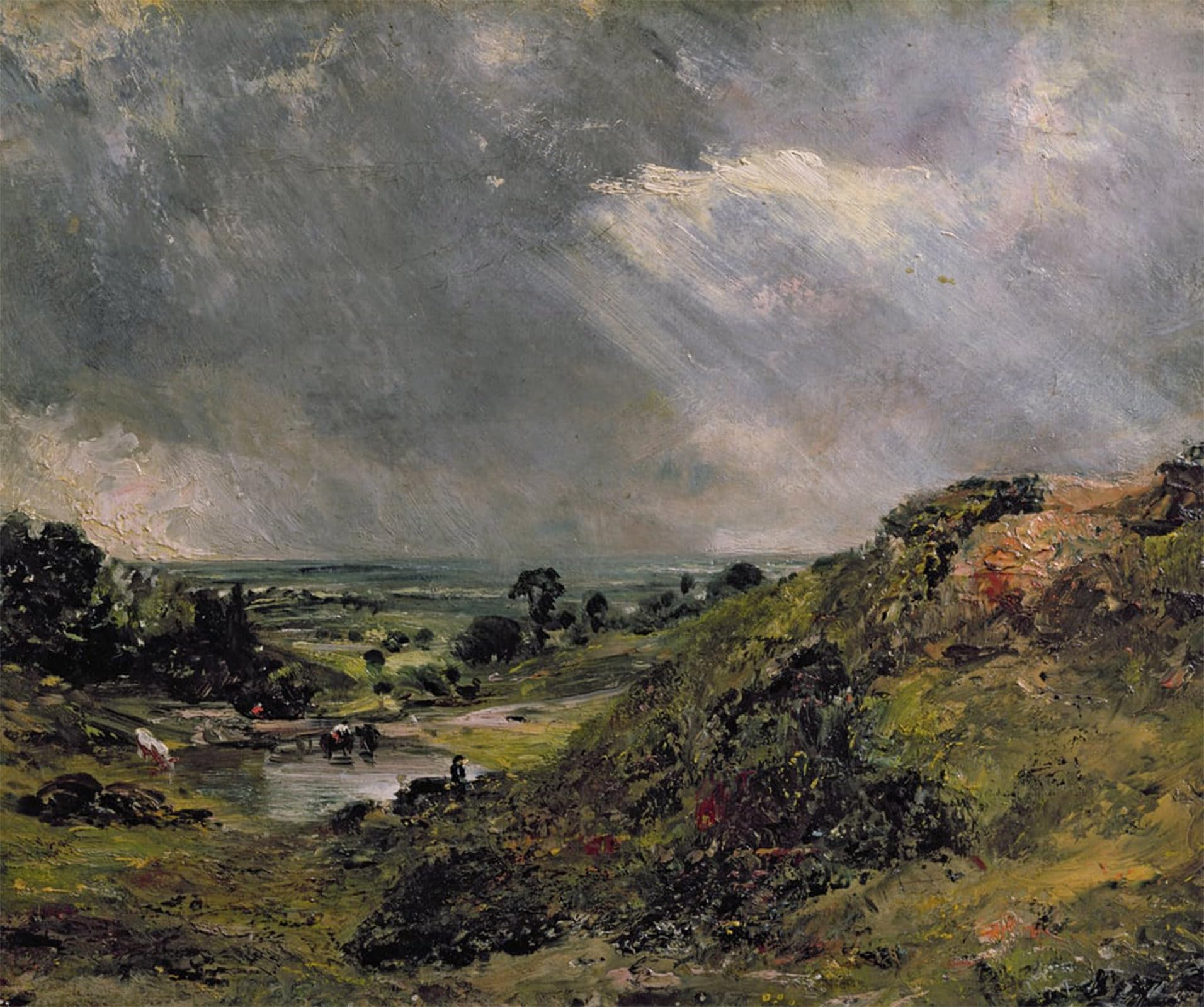 Cuadro lienzo de John Constable: arte fino de 60x90cm para decoración sofisticada 5