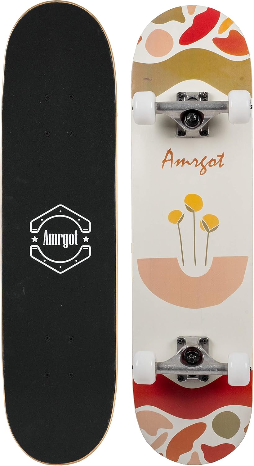 Amrgot Skateboards for Beginners,31*8 inches Complete