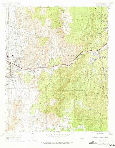 Tijeras NM topo map, 124000 Scale, 7.5 X 7.5 Minute, Historical, 1961, Updated 1973, 27.1 x 22.1 in