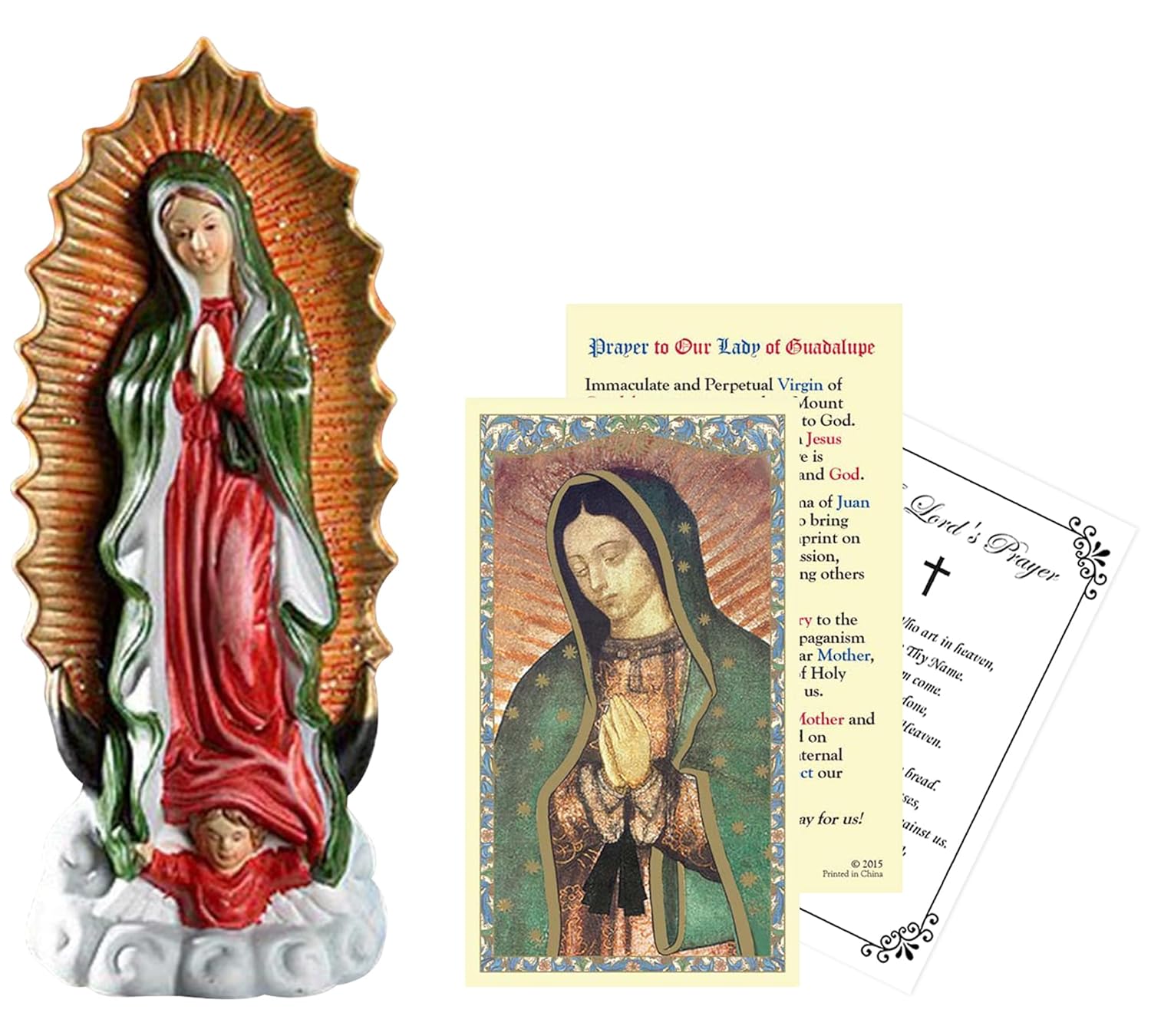 Trendzeen Our Lady of Guadalupe Statue Set