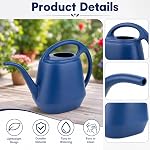 Fasmov Watering Can Plastic 4 Litre Lightweight Water Sprayer Watering Bottle for Garden Outdoor House Flower Bonsai Plant (Blue)