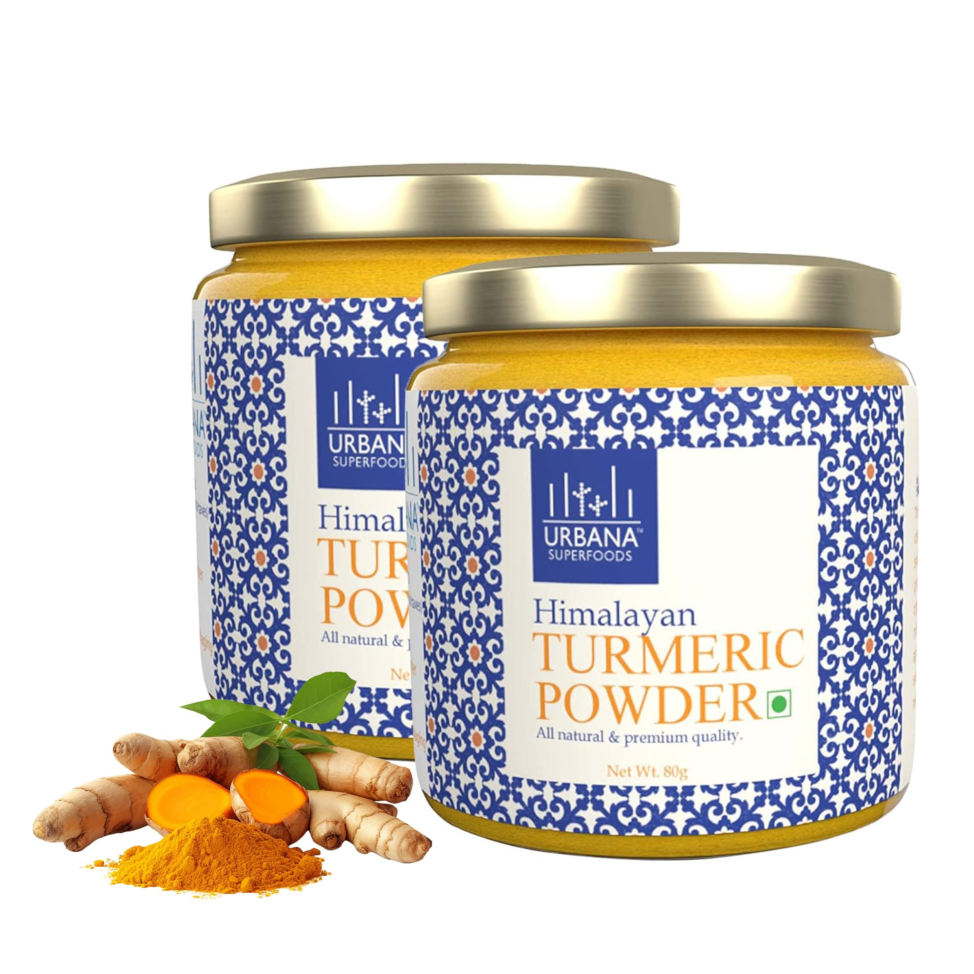 Urbana Superfoods Himalayan High Curcumin Turmeric/Haldi Powder- Color Free, Organic Healthy Spices 2 Packs, 160 g (2 x 80 Grams) (B08FC4CD4F) Amazon Price History, Amazon Price Tracker