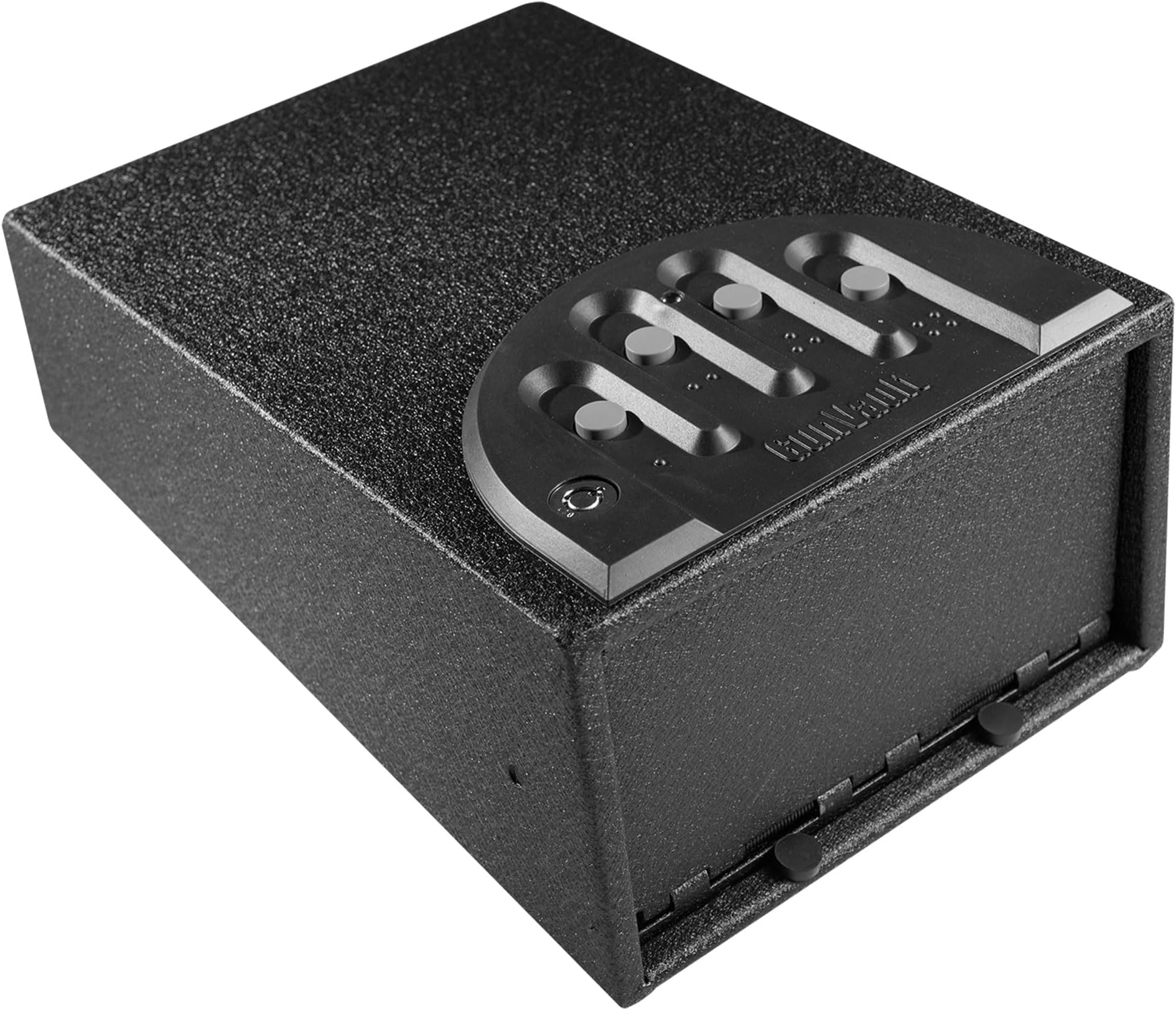 - GunVault MiniVault GV1000 Standard Digital Single Gun Safe โ Quick-Access Pistol Safe with No-Eyesยฎ Keypad, Spring-Loaded Door, Tamper Alert & 16-Gauge Steel Construction