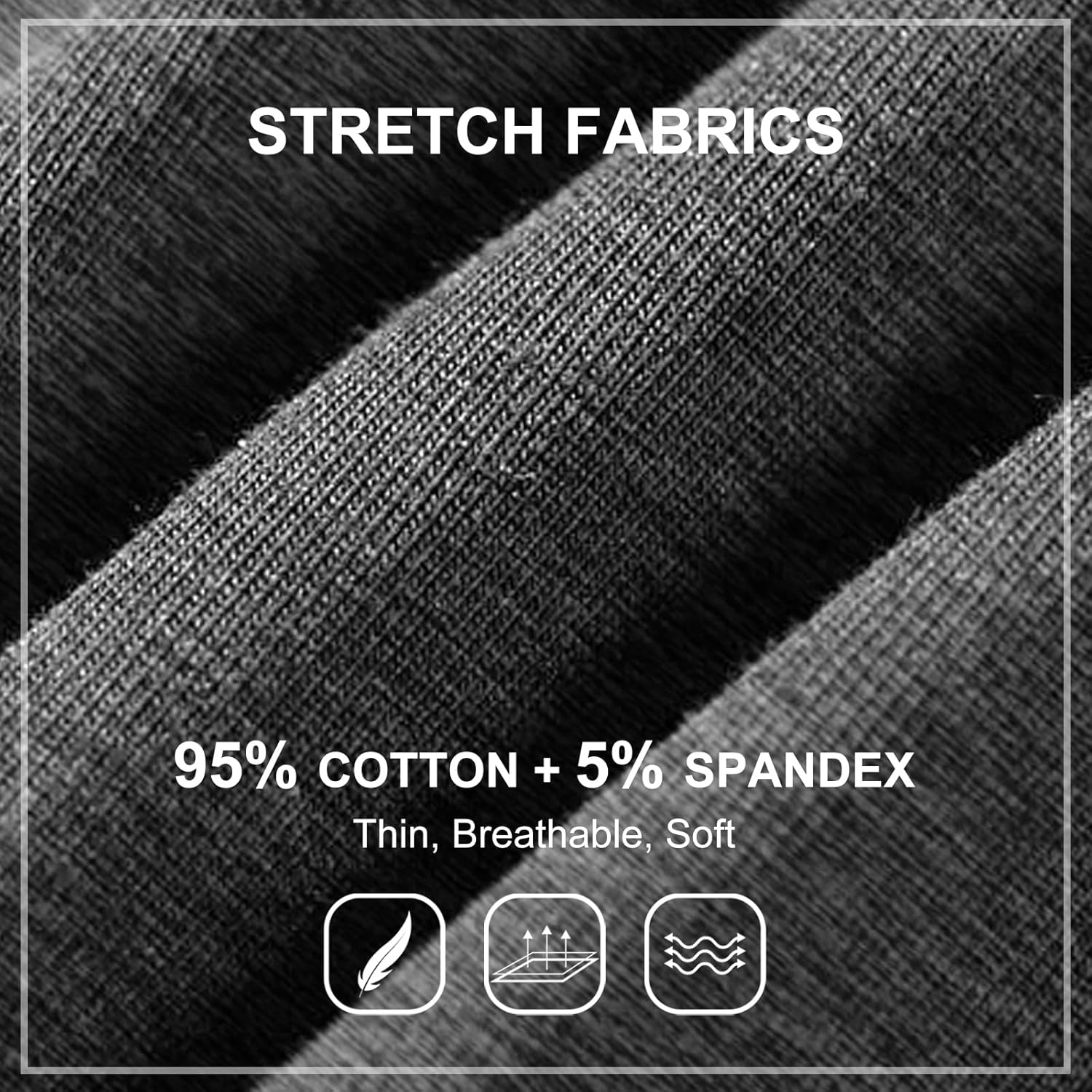 AMY COULEE Mens Gym Shorts 3" Bodybuilding Workout Shorts Lightweight Running Lounge Cotton Sleep Bottoms - Image 5