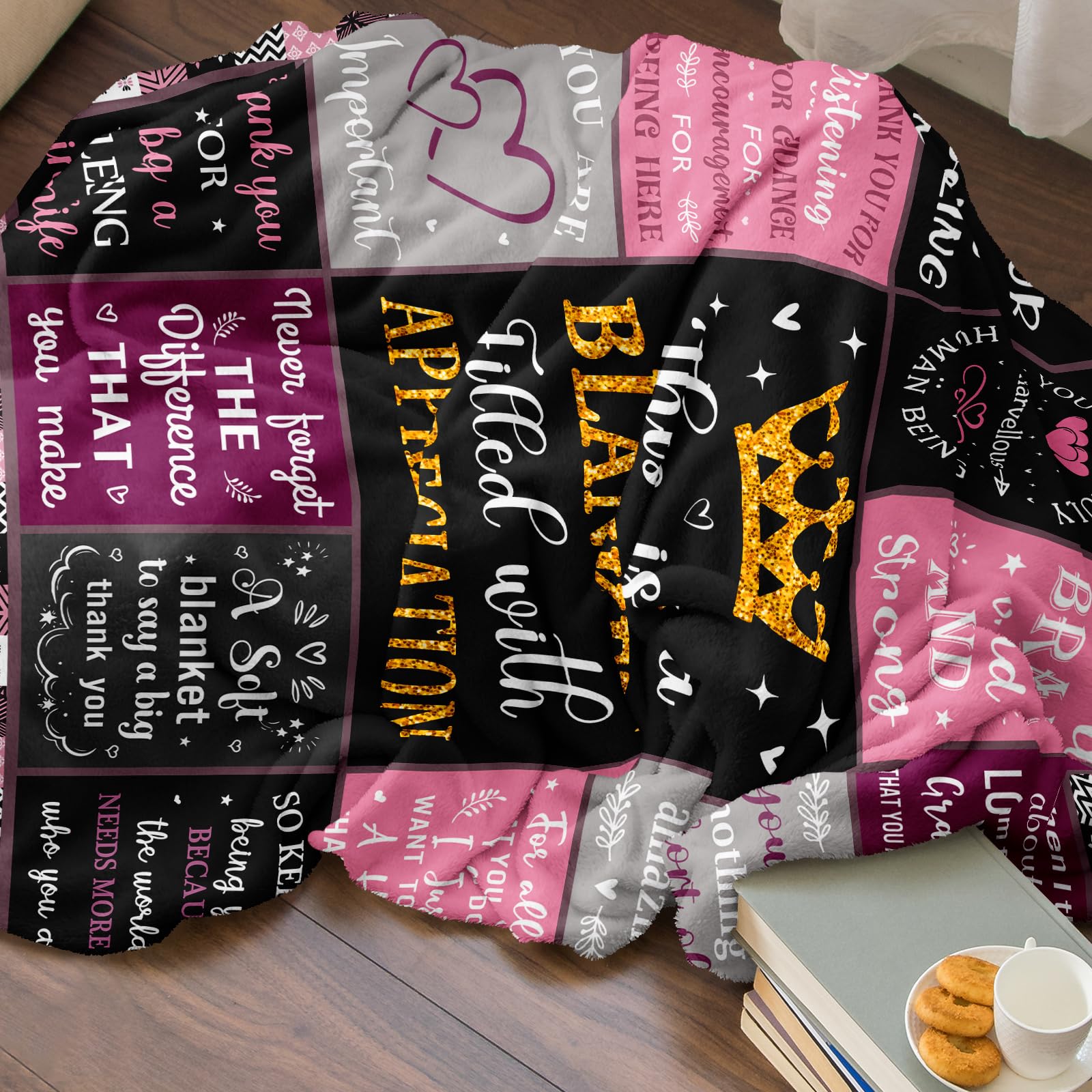 Thank You Gifts for Women Appreciation Blanket 150x130CM, Employee Appreciation Gifts - Image 4