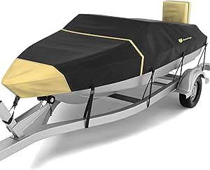 Boat Motor Rosefray 900D Boat Cover, Heavy Duty Waterproof Bass Boat Motor Rosefray 900D Boat Cover, Heavy Duty Waterproof Bass