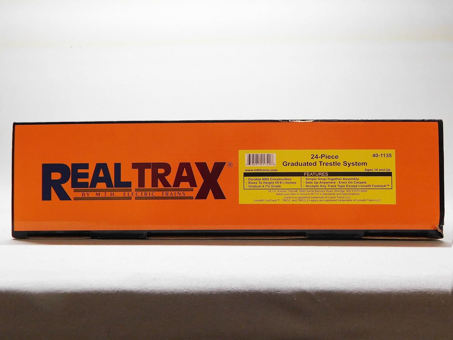 MTH RAILKING 24 Piece Graduated Trestle Set for REALTRAX O Gauge 40-1135