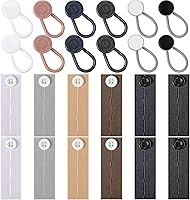 Vista 7 de 20 Pcs Extender Button Set Includes Elastic Waist Button and Comfy Collar Extender for Clothing Supplies