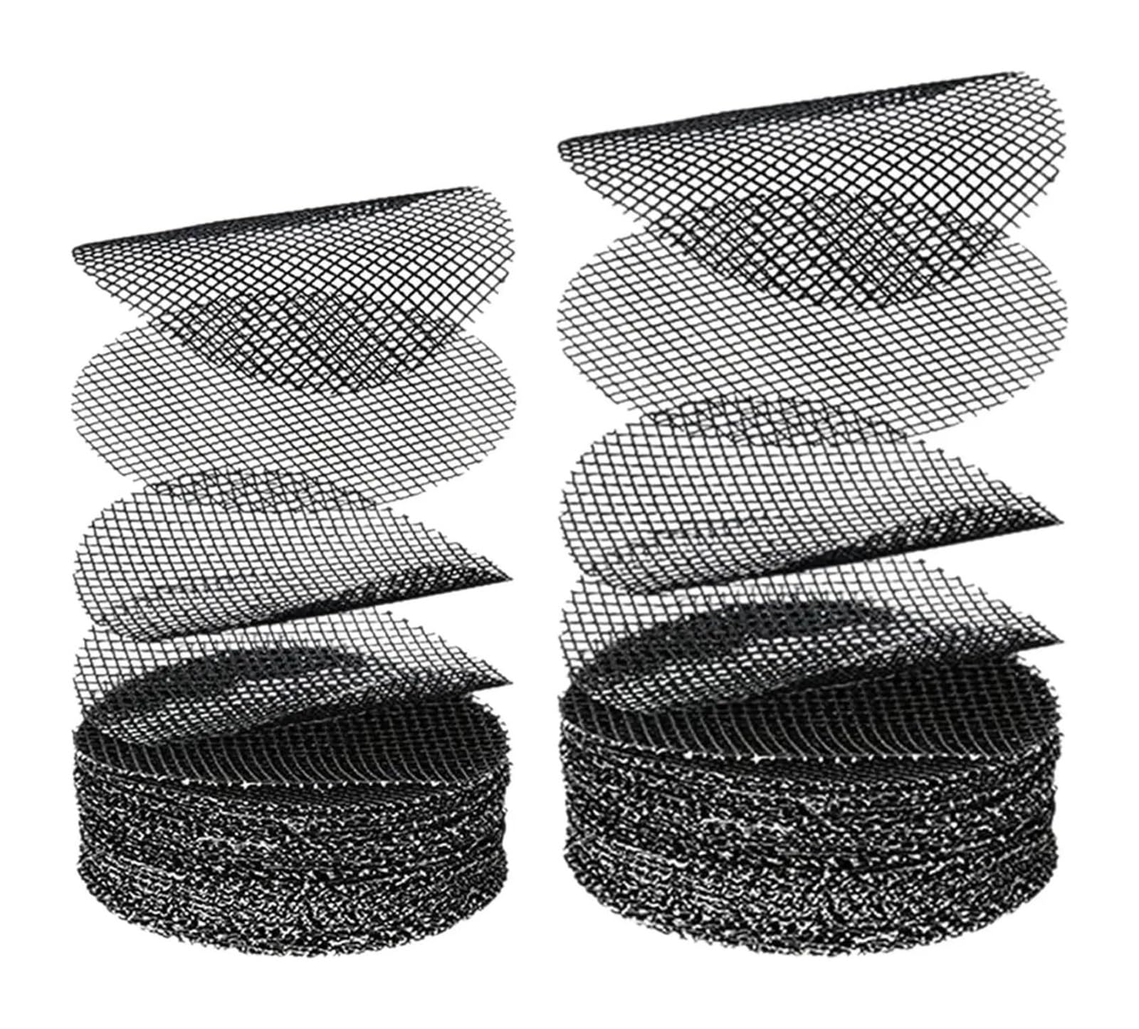 QCKNKMGG Gardening Flower Pot Hole Mesh Mat, Pot Drainage Hole Screens, 5-10 Cm, 50-Pack(5cm)