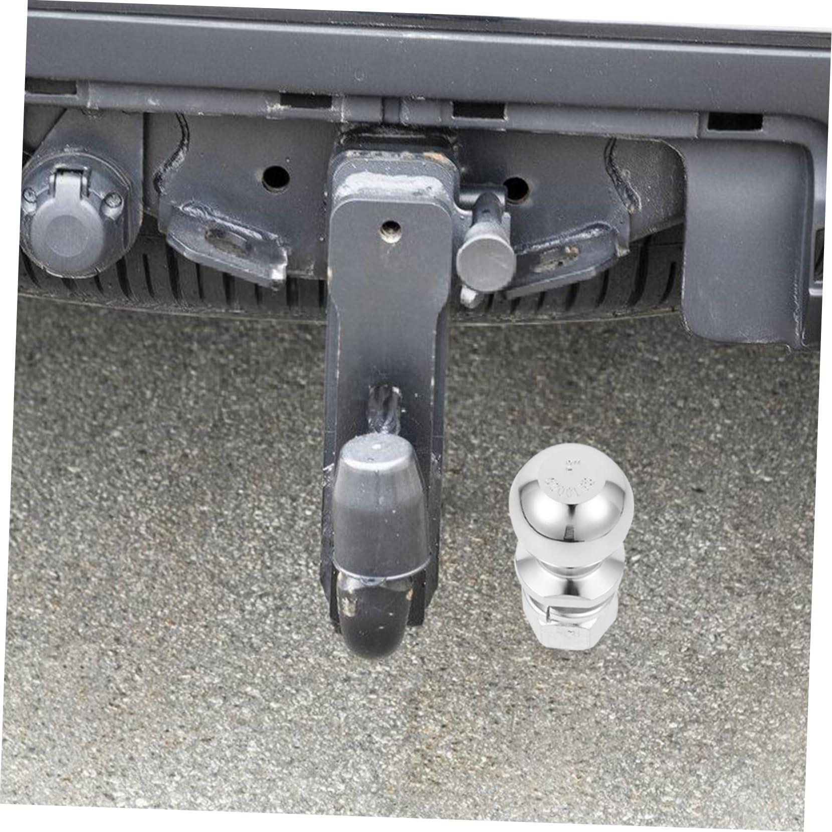 Bola De Remolque 2 Pulgadas Kit De Accesorio De Enganche Para Vehículos Recreativos y Camiones Resistente Intemperie Uso Remolque Multipropósito