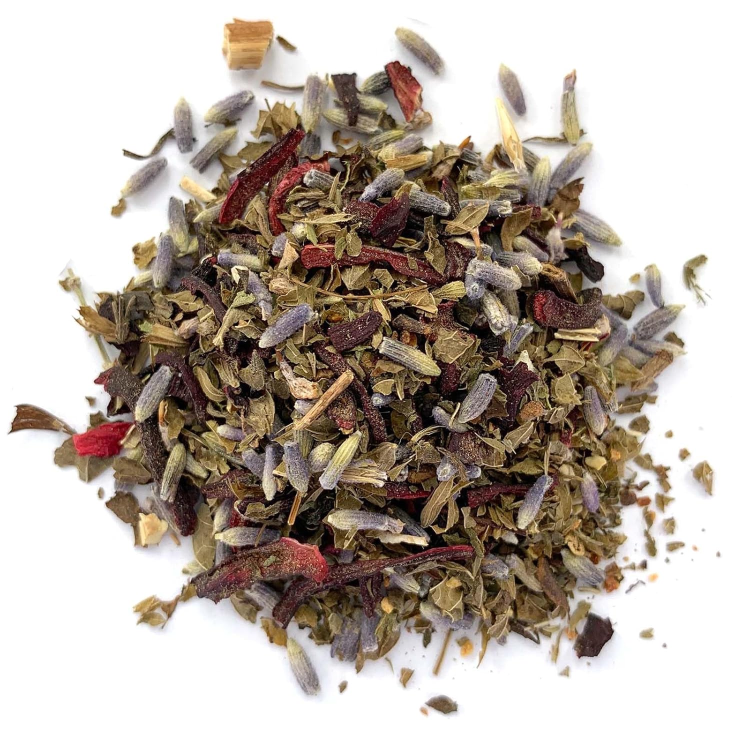 Hibiscus Zest Tea Loose Leaf, by Herb Co, Caffeine Free, Blend Also Includes Orange Zest, Lemon Balm, Cloves, Lavender, Licorice Root & Stevia, Kosher, 1 lb