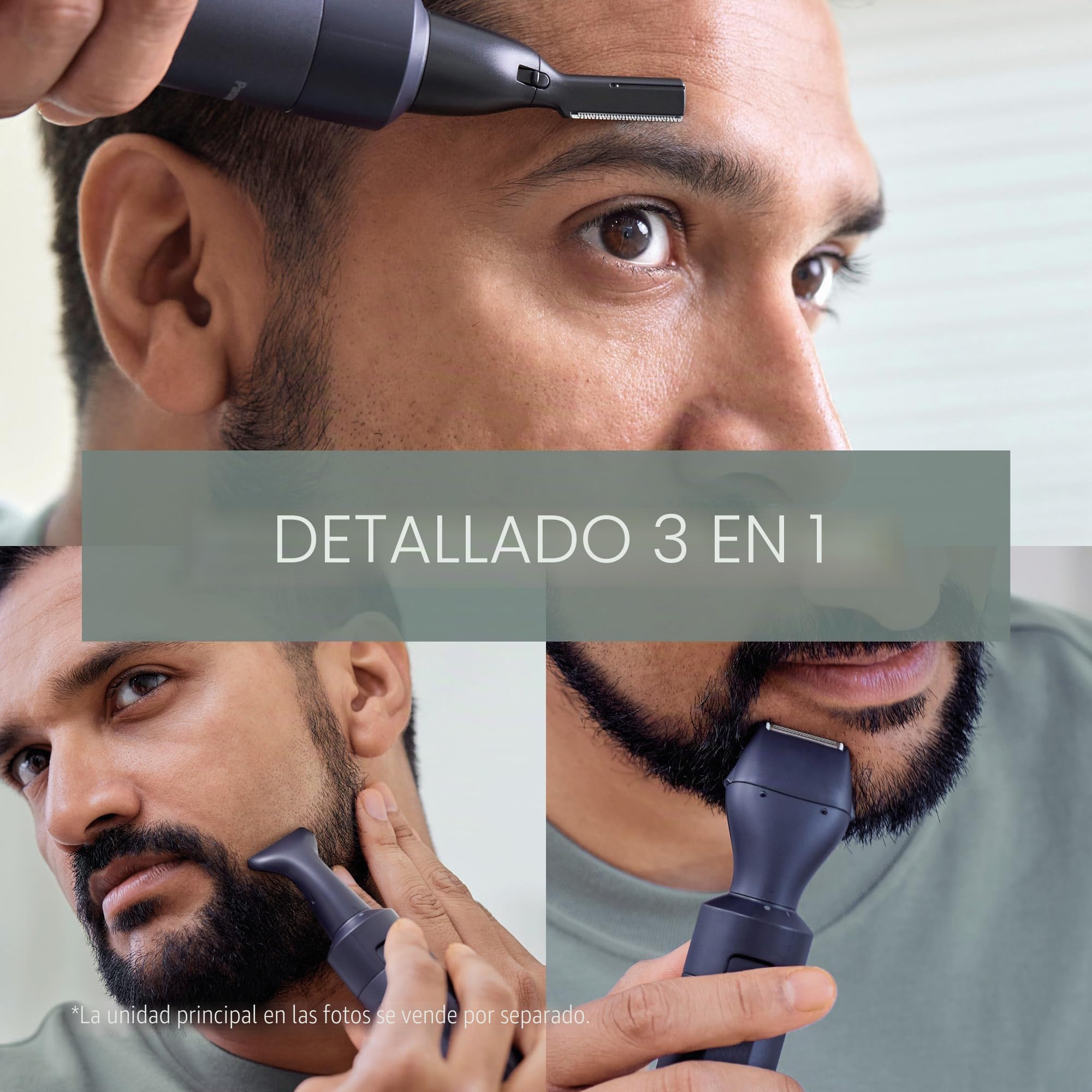 Panasonic MULTISHAPE Sistema De Cuidado Personal ER-CDT1 & ER-CKL1 Paquete, Accesorios Cabezales de Afeitado y Recorte Detallado con batería recargable Ni-MH, Negro