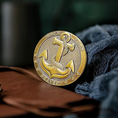 Miniatura 6 de Moneda de desafío de la Armada, regalos militares de la Armada para hombres, moneda de desafío Sailor's Creed de la Marina de los Estados Unidos,