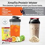 Protein Eau, poudre de protéines claires – 30 Services, 20g Protéines, 27 oz - Isolation de la laine + Collagène - 0g Lactose, 0g Sucre, Kéto-Amis - Tropical - Jus d'Iso, post-travail