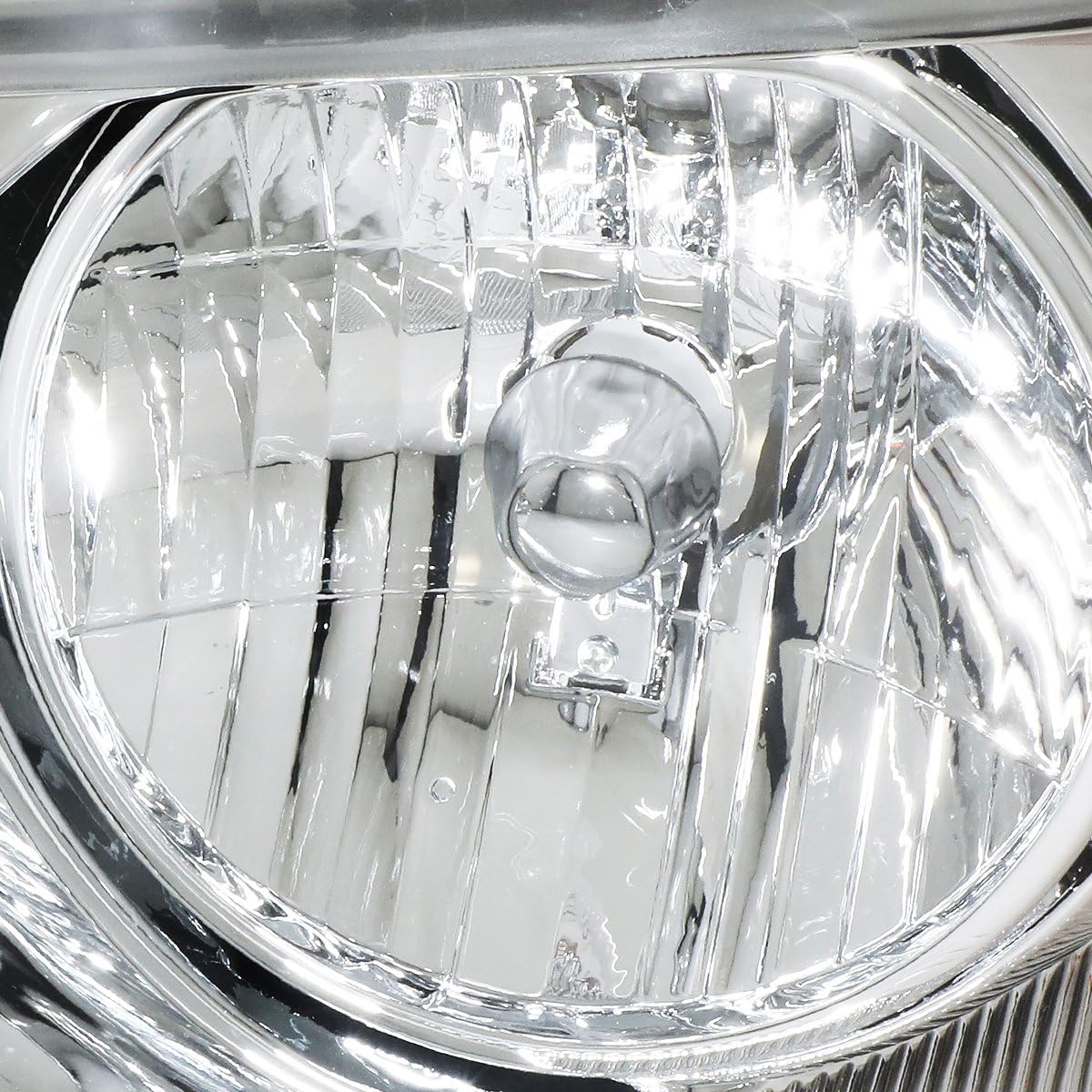 DNA MOTORING Headlight Assembly Compatible with 2004-2008 F150 / 2006-2008 Mark LT, Chrome clear, HL-OH-F1504-CH-CL1
