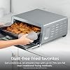 Combo freidora de aire y horno tostador Ninja | Funcionalidad 8 en 1 | Se pliega hacia arriba para ahorrar espacio | Incluye cesta para freír, bandeja, rejilla y bandeja recogemigas removible | 1800 vatios | Acero inoxidable | SP151 7