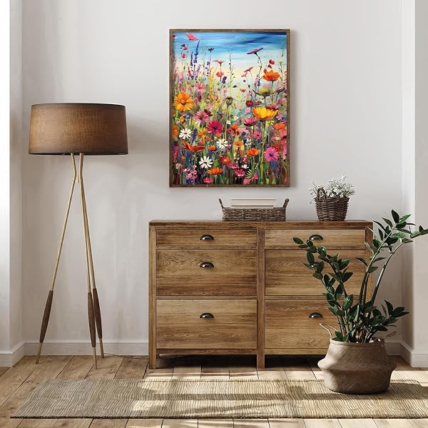 Puzzle 1000 Teile Erwachsene Flowers, Impossible Klassische Jigsaw Puzzles 70 x 50cm, Geschicklichkeitsspiel für die ganze Familie, Puzzle farbenfrohes Legespiel Home Dekoration - 2