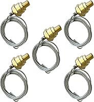 Vista 10 de TORQUE 10 válvulas de drenaje de tanque de aire con válvula de cable de 60 pulgadas, válvula de drenaje de compresor de aire