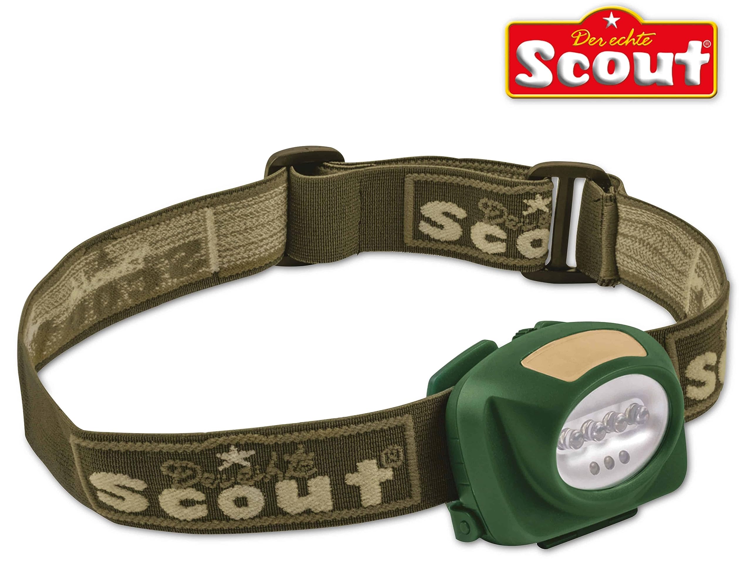 Happy People Scout LED headlamp, 7 Powerful LEDs, 3 Settings at The Touch of a Button: 2, 4 White or 3 red LED Light Cones